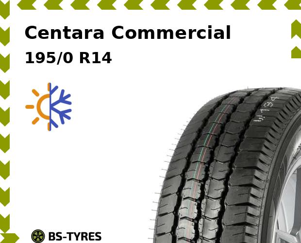 

Всесезонные шины Centara, Commercial 195/0 R14C 106/104Q