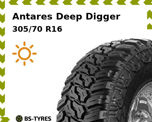 

Летние шины Antares, Deep Digger 305/70 R16C 118/115Q