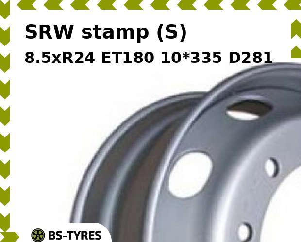

Колесный диск SRW, stamp (S) 8.5xR24 ET180 10*335 D281