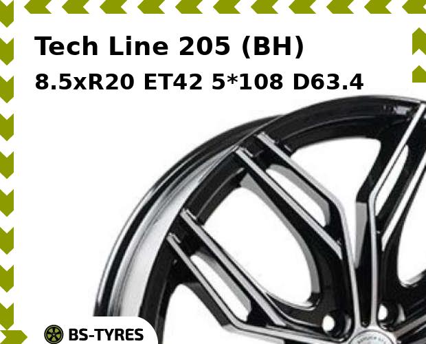 

Колесный диск Tech Line, Tech-line 205 (BH) 8.5xR20 ET42 5*108 D63.4