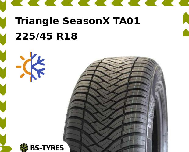 

Всесезонные шины Triangle, SeasonX TA01 225/45 R18 95Y