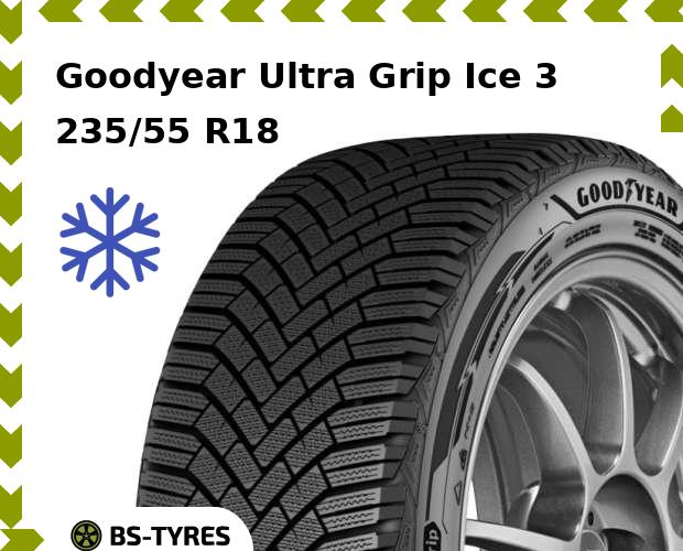

Зимние шины Goodyear, Ultra Grip Ice 3 235/55 R18 104T
