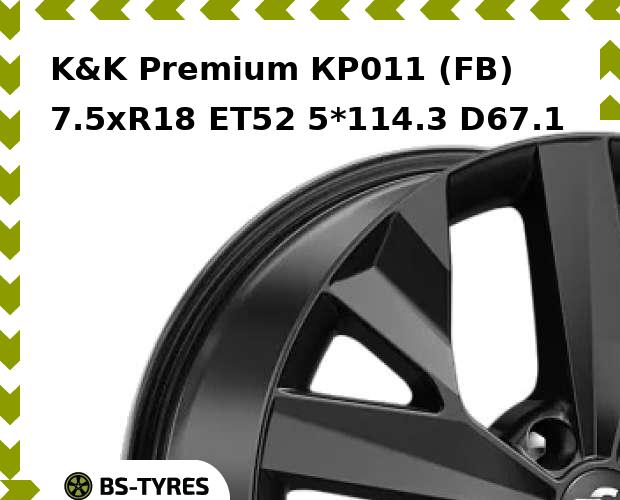 

Колесный диск K&K, Premium КР011 (FB) 7.5xR18 ET52 5*114.3 D67.1