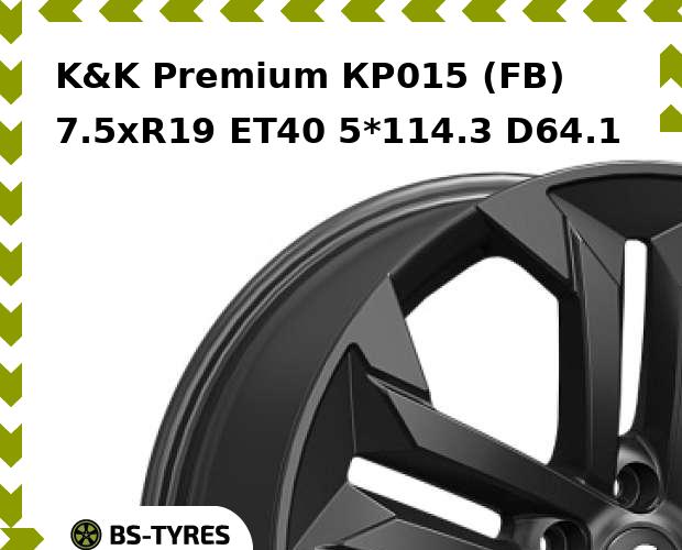 

Колесный диск K&K, Premium КР015 (FB) 7.5xR19 ET40 5*114.3 D64.1