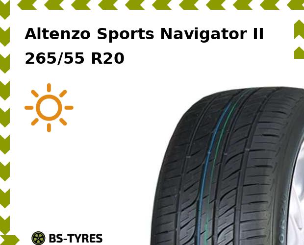 

Летние шины Altenzo, Sports Navigator II 265/55 R20 109V