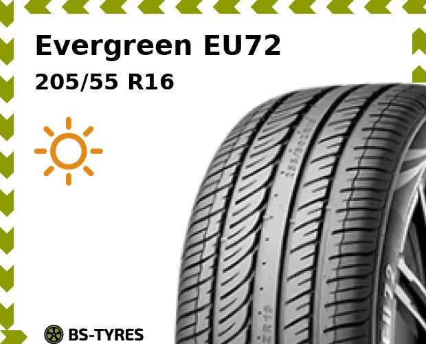 

Летние шины Evergreen, EU72 205/55 R16 91W