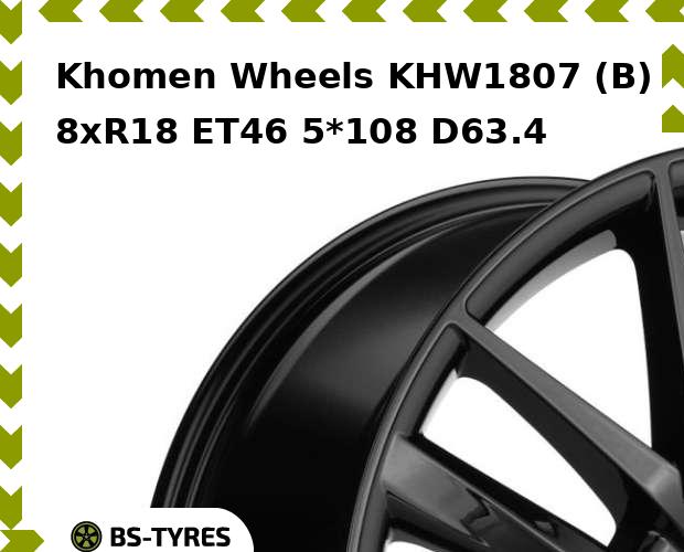 

Колесный диск Khomen Wheels, KHW1807 (B) 8xR18 ET46 5*108 D63.4