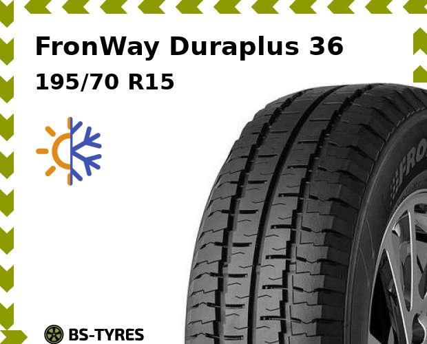 

Всесезонные шины FronWay, Duraplus 36 195/70 R15C 104R