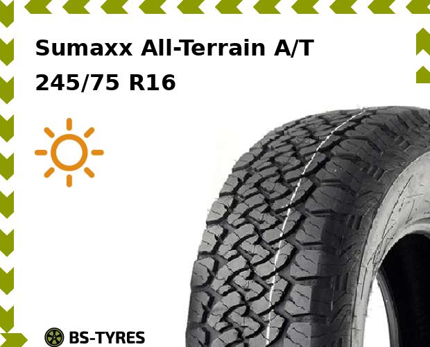 

Летние шины Sumaxx, All-Terrain A/T 245/75 R16C 120S