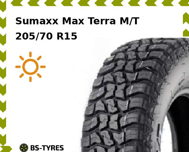 

Летние шины Sumaxx, Max Terra M/T 205/70 R15 100Q