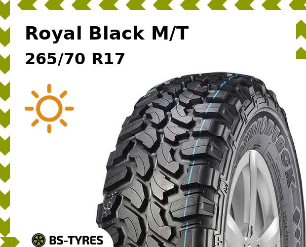 

Летние шины Royal Black, M/T 265/70 R17C 121Q