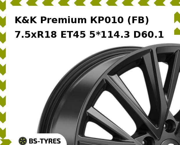 

Колесный диск K&K, Premium КР010 (FB) 7.5xR18 ET45 5*114.3 D60.1