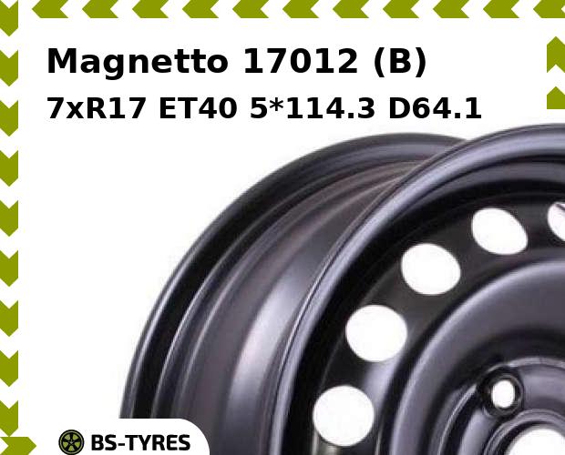 

Колесный диск Magnetto, 17012 (B) 7.0xR17 ET40 5*114.3 D64.1