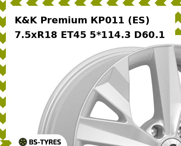 

Колесный диск K&K, Premium КР011 (ES) 7.5xR18 ET45 5*114.3 D60.1