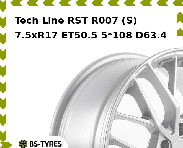 

Колесный диск Tech Line, Tech-line RST R007 (S) 7.5xR17 ET50.5 5*108 D63.4