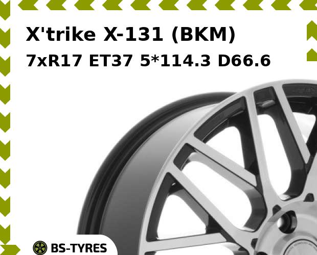 

Колесный диск X'trike, X-131 (BKM) 7.0xR17 ET37 5*114.3 D66.6