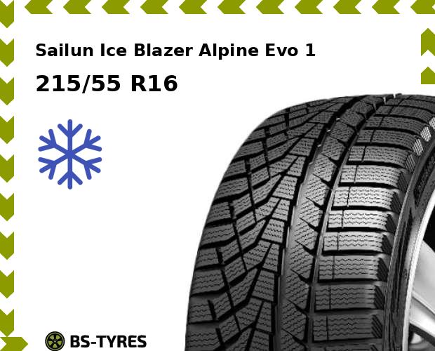 

Зимние шины Sailun, Ice Blazer Alpine Evo 1 215/55 R16 97H