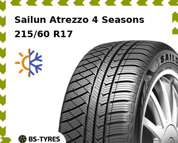 

Всесезонные шины Sailun, Atrezzo 4 Seasons 215/60 R17 100V