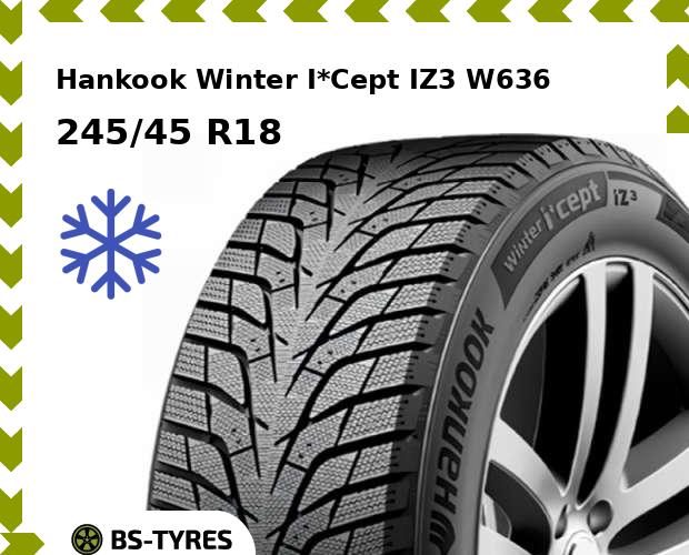 

Зимние шины Hankook, Winter I*Cept IZ3 W636 245/45 R18 100H