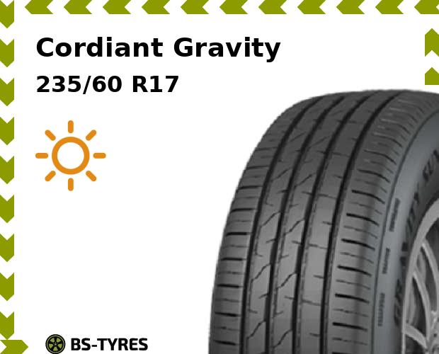 

Летние шины Cordiant, Gravity SUV 235/60 R17 106H
