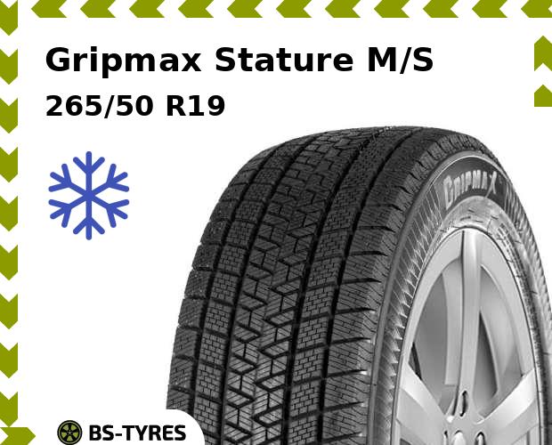 

Зимние шины Gripmax, Stature M/S 265/50 R19 110V