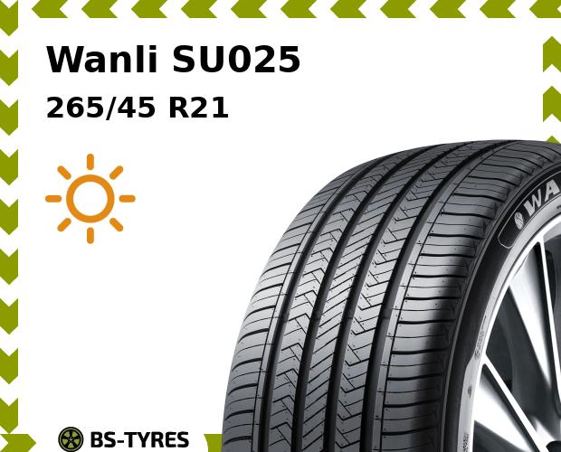 

Летние шины Wanli, SU025 265/45 R21 104W