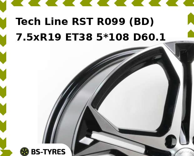 

Колесный диск Tech Line, Tech-line RST R099 (BD) 7.5xR19 ET38 5*108 D60.1