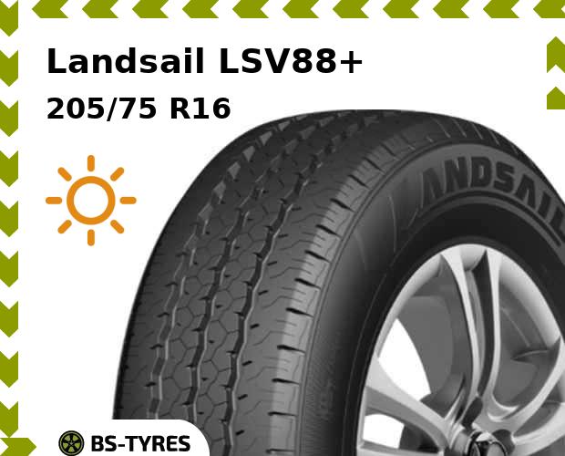 

Летние шины Landsail, LSV88+ 205/75 R16C 110/108R
