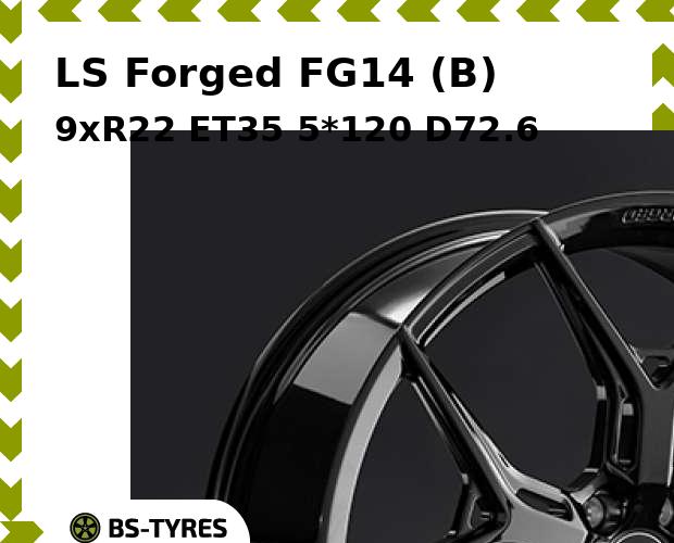 

Колесный диск LS, Forged FG14 (B) 9.0xR22 ET35 5*120 D72.6