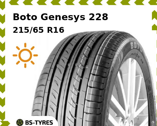 

Летние шины Boto, Genesys 228 215/65 R16 98H