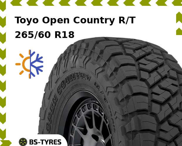 

Всесезонные шины Toyo, Open Country R/T 265/60 R18 114Q
