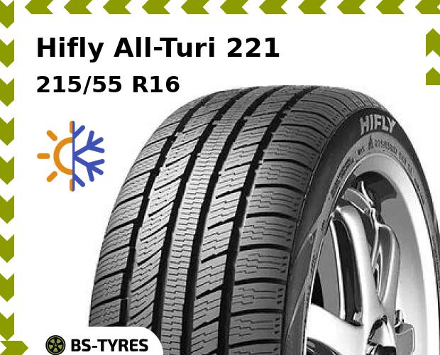 

Всесезонные шины Hifly, All-Turi 221 215/55 R16 97V