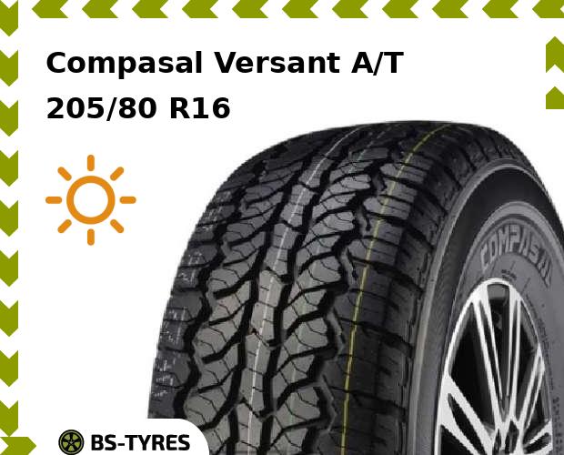 

Летние шины Compasal, Versant A/T 205/80 R16C 110/108S