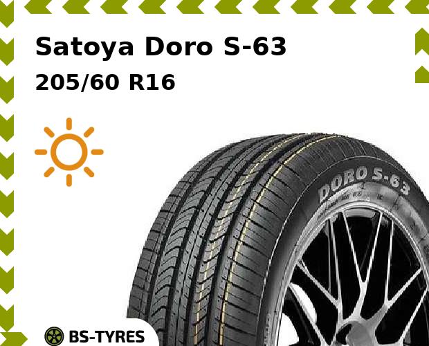 

Летние шины Satoya, Doro S-63 205/60 R16 92V