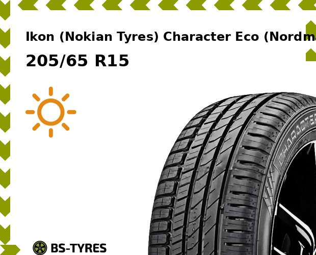 

Летние шины Ikon (Nokian Tyres), Character Eco (Nordman SX3) 205/65 R15 94H