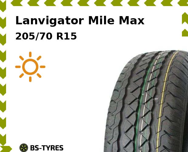 

Летние шины Lanvigator, Mile Max 205/70 R15C 106/104R