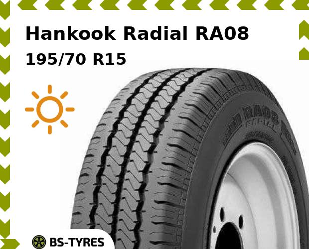 

Летние шины Hankook, Radial RA08 195/70 R15C 104/102R