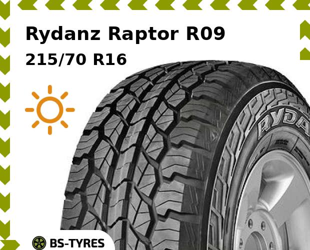 

Летние шины Rydanz, Raptor R09 215/70 R16 100H