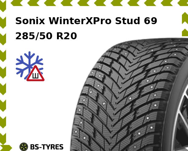 

Зимние шины Sonix, WinterXPro Stud 69 285/50 R20 112T