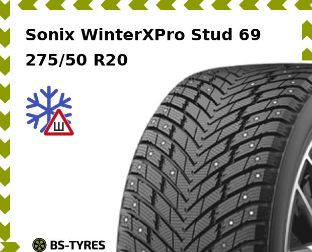 

Зимние шины Sonix, WinterXPro Stud 69 275/50 R20 113T