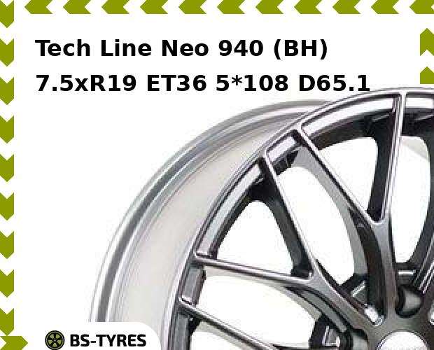 

Колесный диск Tech Line, Tech-line Neo 940 (BH) 7.5xR19 ET36 5*108 D65.1
