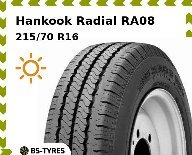 

Летние шины Hankook, Radial RA08 215/70 R16C 108/106T