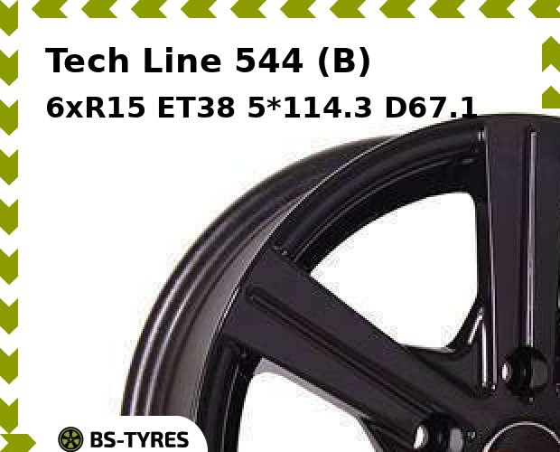 

Колесный диск Tech Line, Tech-line 544 (B) 6.0xR15 ET38 5*114.3 D67.1