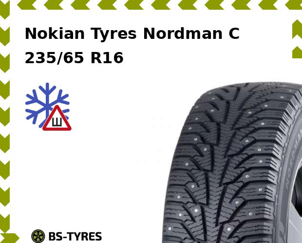 

Зимние шины Nokian Tyres, Nordman C 235/65 R16 121R