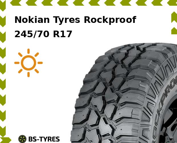 

Летние шины Nokian Tyres, Rockproof 245/70 R17 119Q
