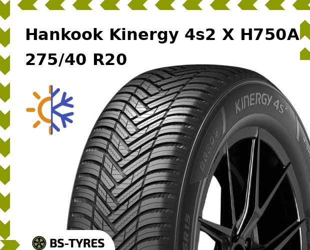 

Всесезонные шины Hankook, Kinergy 4s2 X H750A SUV 275/40 R20 106W