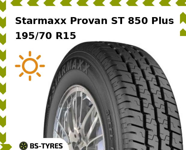 

Летние шины Starmaxx, Provan ST 850 Plus 195/70 R15C 104/102R