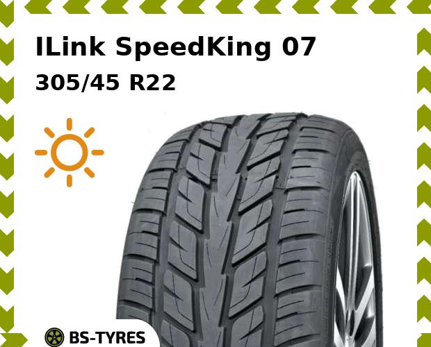 

Летние шины ILink, SpeedKing 07 305/45 R22 118V