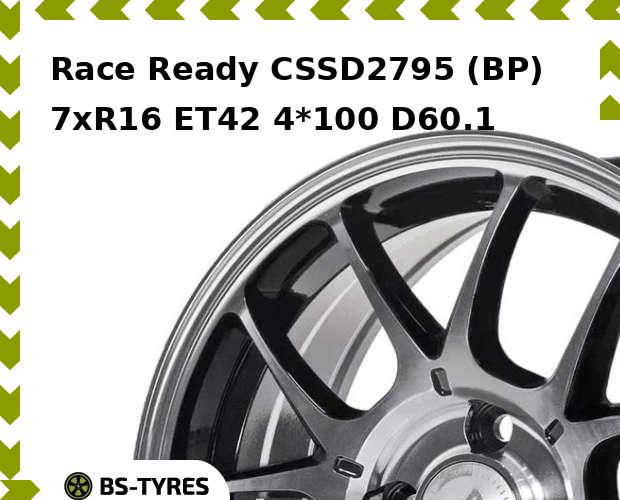 

Колесный диск Race Ready, CSSD2795 (BP) 7.0xR16 ET42 4*100 D60.1