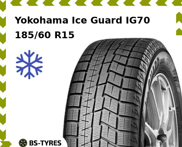 

Зимние шины Yokohama, Ice Guard IG70 185/60 R15 84Q